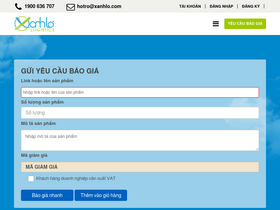 'xanhlo.com' screenshot