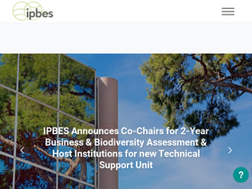 'ipbes.net' screenshot