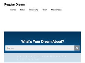 'regulardream.com' screenshot