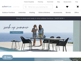 'authenteak.com' screenshot