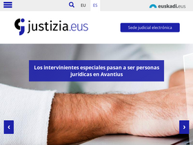 'justizia.eus' screenshot