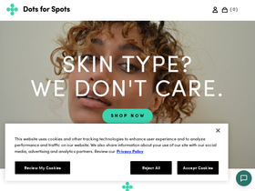 dotsforspots.com website screenshot