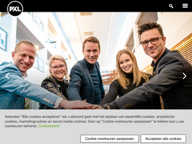 'pxl.be' screenshot