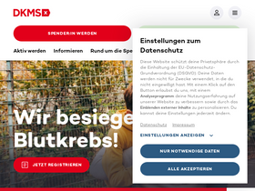 'dkms.de' screenshot
