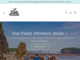 fundytreasures.ca homepage screenshot