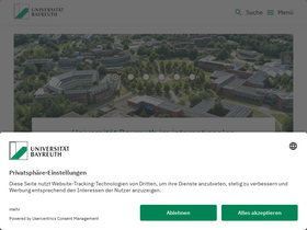 'uni-bayreuth.de' screenshot