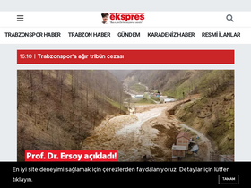 'kuzeyekspres.com.tr' screenshot