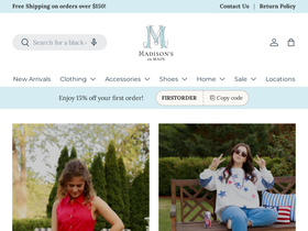 Shopmadisonsonmain homepage screenshot