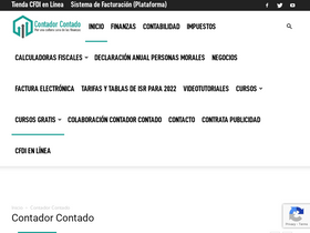 'contadorcontado.com' screenshot