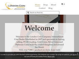'thelondoncoincompany.com' screenshot