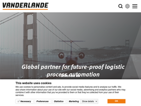 'vanderlande.com' screenshot