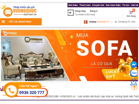 'vuongquocnoithat.vn' screenshot