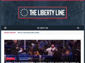 'thelibertyline.com' screenshot