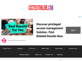 'ccctestonline.com' screenshot