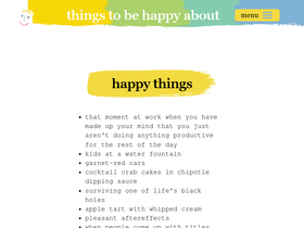 thingstobehappyabout.com