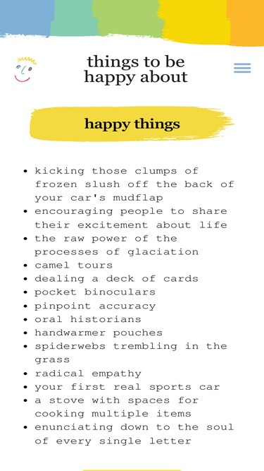 thingstobehappyabout.com