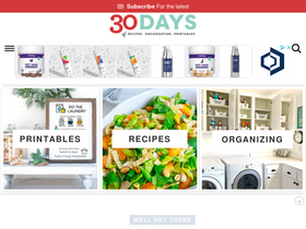 'thirtyhandmadedays.com' screenshot