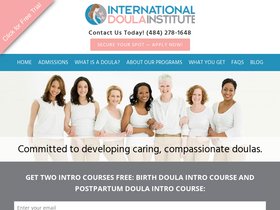 'internationaldoulainstitute.com' screenshot