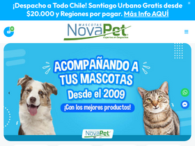 'novapet.cl' screenshot