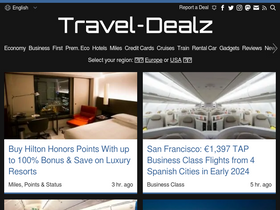 'travel-dealz.com' screenshot