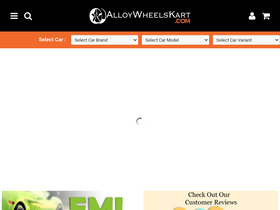 'alloywheelskart.com' screenshot