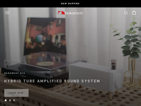 nakamichihomeaudio.com homepage screenshot