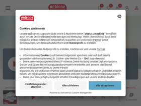 'antenne.com' screenshot
