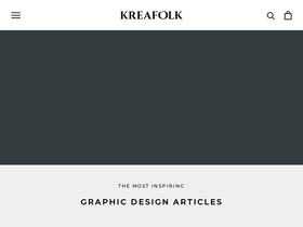 Kreafolk homepage screenshot