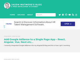 'jasonwatmore.com' screenshot