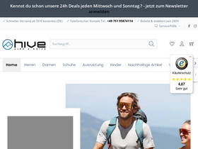 'hive-outdoor.com' screenshot
