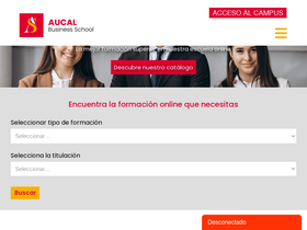 'aucal.edu' screenshot