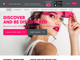'onemodelplace.com' screenshot