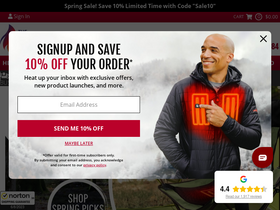 'thewarmingstore.com' screenshot