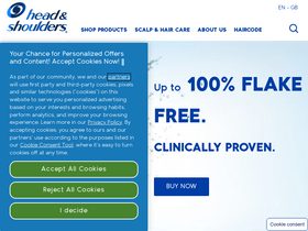 'headandshoulders.co.uk' screenshot