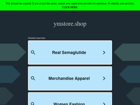 ymstore.shop homepage screenshot