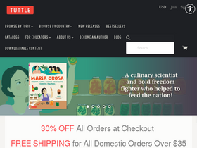 'tuttlepublishing.com' screenshot