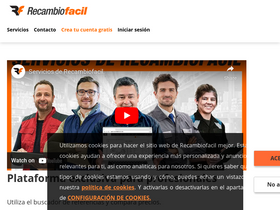 'recambiofacil.com' screenshot