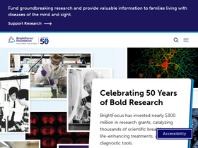 'brightfocus.org' screenshot