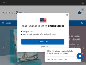 fonthill.media homepage screenshot