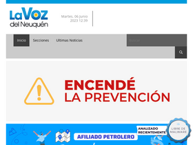 'weblavoz.com.ar' screenshot