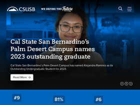 'alumni.csusb.edu' screenshot