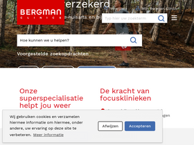 'bergmanclinics.nl' screenshot