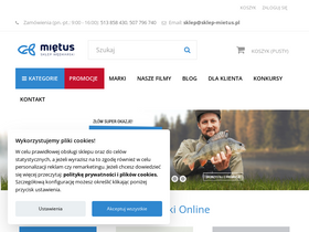 'sklep-mietus.pl' screenshot