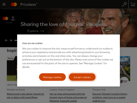 'priceless.com' screenshot