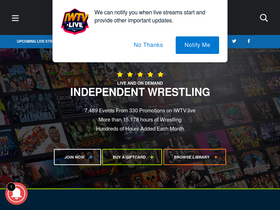 'independentwrestling.tv' screenshot