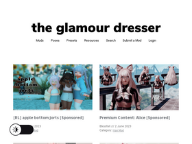 'glamourdresser.com' screenshot