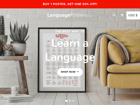 'languageposters.com' screenshot