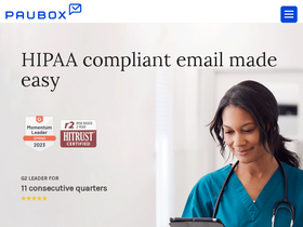 'paubox.com' screenshot