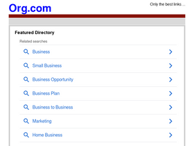 'org.com' screenshot