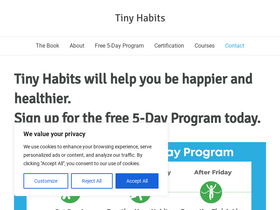 'tinyhabits.com' screenshot